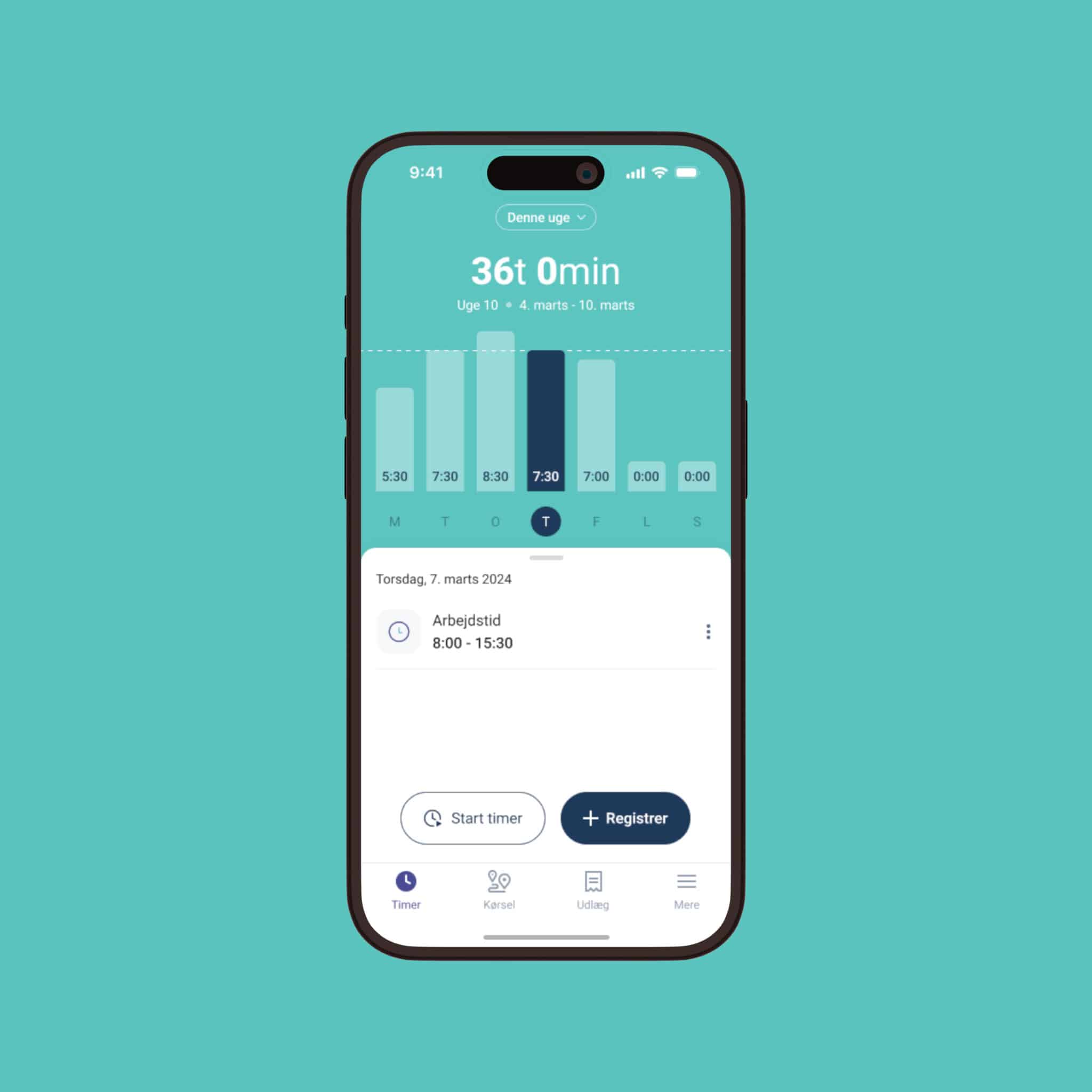 App design for Uniconta Work App