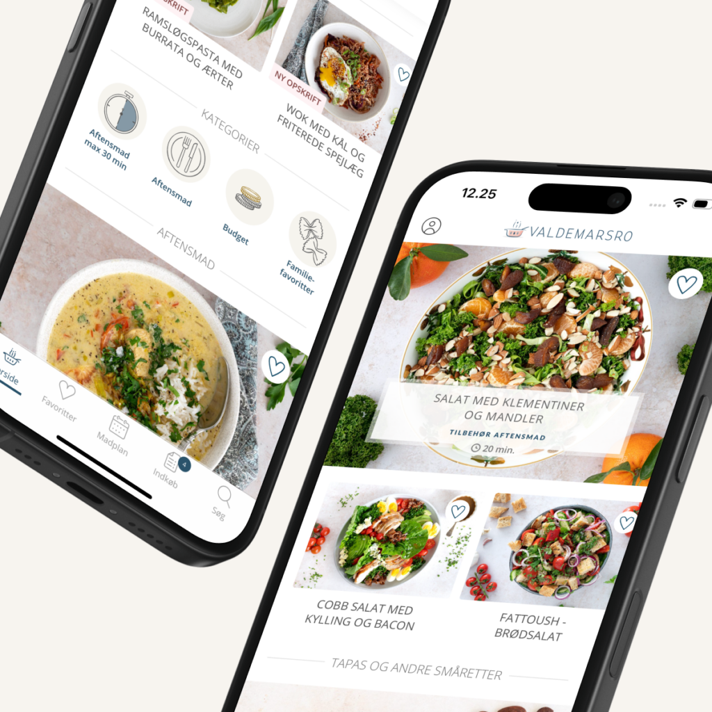 App til Danmarks bedste opskriftunivers